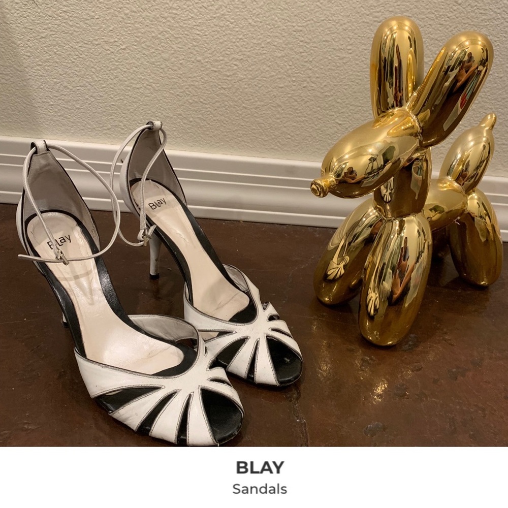 Blay black and white 👠 leather